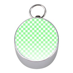 Green Checker T- Shirt Green Checker T- Shirt Mini Silver Compasses by EnriqueJohnson