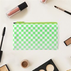 Green Checker T- Shirt Green Checker T- Shirt Cosmetic Bag (xs) by EnriqueJohnson