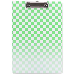 Green Checker T- Shirt Green Checker T- Shirt A4 Acrylic Clipboard by EnriqueJohnson