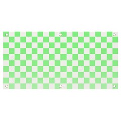 Green Checker T- Shirt Green Checker T- Shirt Banner And Sign 4  X 2  by EnriqueJohnson