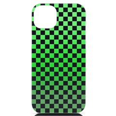 Green Checker T- Shirt Green Checker T- Shirt Iphone 14 Plus Black Uv Print Case by EnriqueJohnson