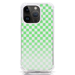 Green Checker T- Shirt Green Checker T- Shirt Iphone 14 Pro Tpu Uv Print Case by EnriqueJohnson