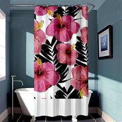 Hawaii T- Shirt Hawaian Floral Pattern T- Shirt Shower Curtain 36  X 72  (stall)  by EnriqueJohnson