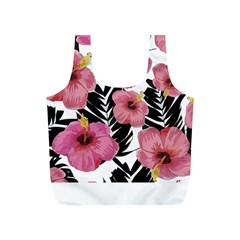 Hawaii T- Shirt Hawaian Floral Pattern T- Shirt Full Print Recycle Bag (s) by EnriqueJohnson