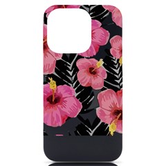 Hawaii T- Shirt Hawaian Floral Pattern T- Shirt Iphone 14 Pro Black Uv Print Case by EnriqueJohnson