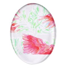 Hawaii T- Shirt Hawaii Akahai Pattern T- Shirt Oval Glass Fridge Magnet (4 Pack) by EnriqueJohnson