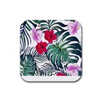 Hawaii T- Shirt Hawaii Antler Garden T- Shirt Rubber Coaster (Square) Front