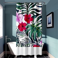 Hawaii T- Shirt Hawaii Antler Garden T- Shirt Shower Curtain 36  X 72  (stall)  by EnriqueJohnson