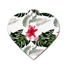 Hawaii T- Shirt Hawaii Blood Flower Garden T- Shirt Dog Tag Heart (one Side) by EnriqueJohnson