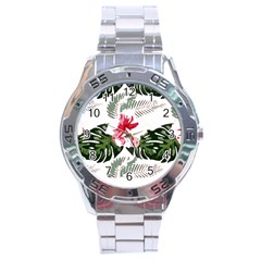 Hawaii T- Shirt Hawaii Blood Flower Garden T- Shirt Stainless Steel Analogue Watch by EnriqueJohnson