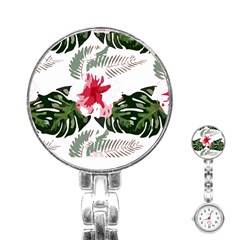 Hawaii T- Shirt Hawaii Blood Flower Garden T- Shirt Stainless Steel Nurses Watch by EnriqueJohnson