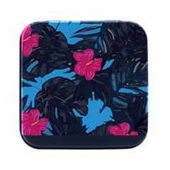 Hawaii T- Shirt Hawaii Blossom Fashion T- Shirt Square Metal Box (black) by EnriqueJohnson