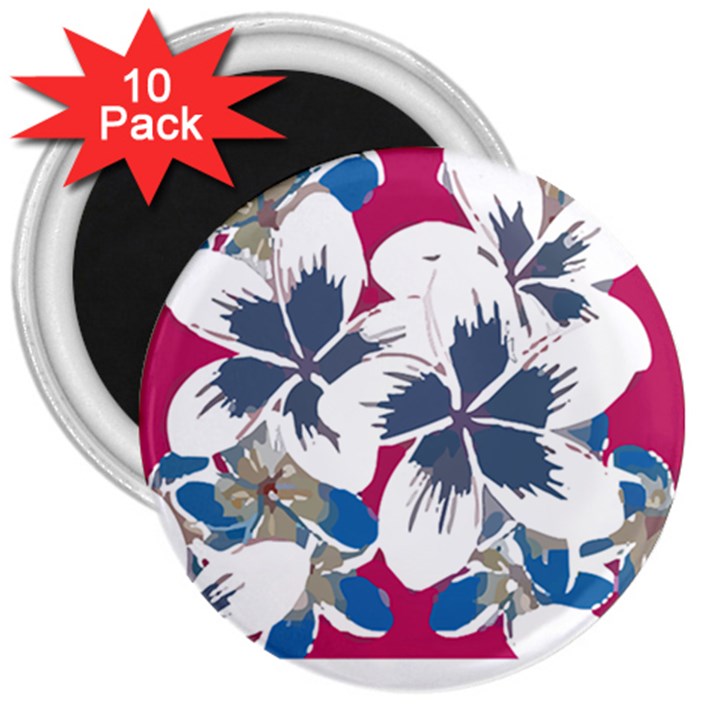 Hawaii T- Shirt Hawaii Branch Pattern T- Shirt 3  Magnets (10 pack) 