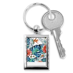 Hawaii T- Shirt Hawaii Christmas Flower Fashion T- Shirt Key Chain (rectangle) by EnriqueJohnson