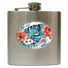 Hawaii T- Shirt Hawaii Christmas Flower Fashion T- Shirt Hip Flask (6 Oz) by EnriqueJohnson