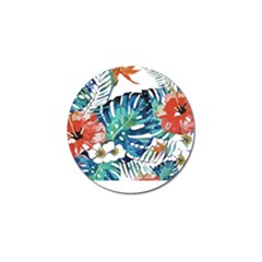 Hawaii T- Shirt Hawaii Christmas Flower Fashion T- Shirt Golf Ball Marker by EnriqueJohnson