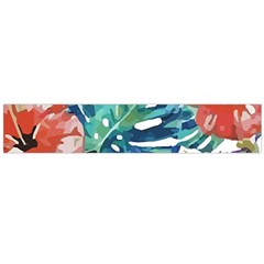 Hawaii T- Shirt Hawaii Christmas Flower Fashion T- Shirt Large Premium Plush Fleece Scarf 