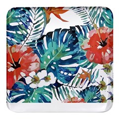 Hawaii T- Shirt Hawaii Christmas Flower Fashion T- Shirt Square Glass Fridge Magnet (4 Pack) by EnriqueJohnson