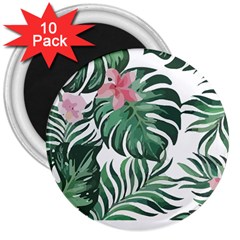 Hawaii T- Shirt Hawaii Coral Flower Fashion T- Shirt 3  Magnets (10 Pack)  by EnriqueJohnson