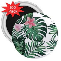 Hawaii T- Shirt Hawaii Coral Flower Fashion T- Shirt 3  Magnets (100 Pack) by EnriqueJohnson