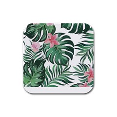 Hawaii T- Shirt Hawaii Coral Flower Fashion T- Shirt Rubber Square Coaster (4 Pack) by EnriqueJohnson