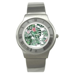 Hawaii T- Shirt Hawaii Coral Flower Fashion T- Shirt Stainless Steel Watch by EnriqueJohnson