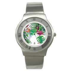 Hawaii T- Shirt Hawaii Creative Pattern T- Shirt Stainless Steel Watch by EnriqueJohnson