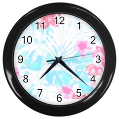 Hawaii T- Shirt Hawaii Diana Flower Pattern T- Shirt Wall Clock (black) by EnriqueJohnson