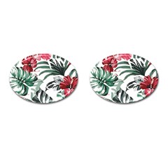 Hawaii T- Shirt Hawaii Flaw Pattern T- Shirt Cufflinks (oval) by EnriqueJohnson