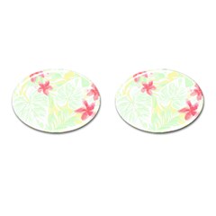 Hawaii T- Shirt Hawaii Flora Garden T- Shirt Cufflinks (oval) by EnriqueJohnson