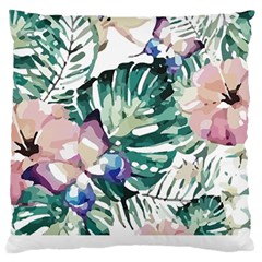 Hawaii T- Shirt Hawaii Flora T- Shirt Large Premium Plush Fleece Cushion Case (two Sides) by EnriqueJohnson