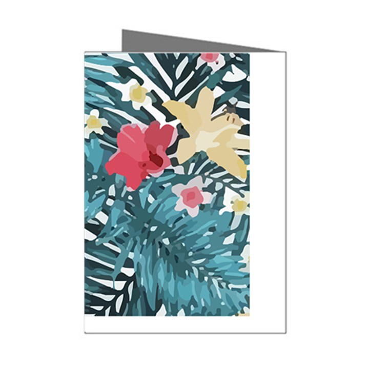 Hawaii T- Shirt Hawaii Floral Fashion T- Shirt Mini Greeting Cards (Pkg of 8)