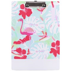 Hawaii T- Shirt Hawaii Floral Pattern T- Shirt A4 Acrylic Clipboard by EnriqueJohnson