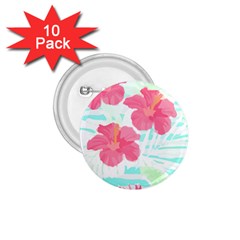 Hawaii T- Shirt Hawaii Floral Trend T- Shirt 1 75  Buttons (10 Pack)