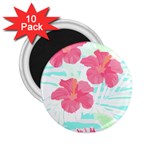 Hawaii T- Shirt Hawaii Floral Trend T- Shirt 2.25  Magnets (10 pack)  Front