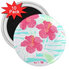 Hawaii T- Shirt Hawaii Floral Trend T- Shirt 3  Magnets (10 pack) 