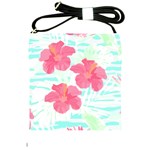 Hawaii T- Shirt Hawaii Floral Trend T- Shirt Shoulder Sling Bag Front