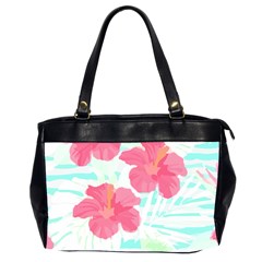 Hawaii T- Shirt Hawaii Floral Trend T- Shirt Oversize Office Handbag (2 Sides) by EnriqueJohnson