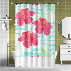 Hawaii T- Shirt Hawaii Floral Trend T- Shirt Shower Curtain 48  x 72  (Small) 