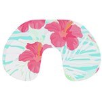 Hawaii T- Shirt Hawaii Floral Trend T- Shirt Travel Neck Pillow Front