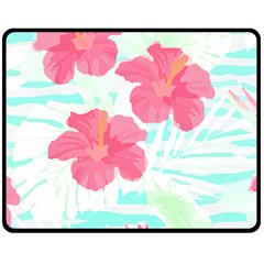 Hawaii T- Shirt Hawaii Floral Trend T- Shirt Two Sides Fleece Blanket (medium) by EnriqueJohnson