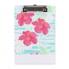 Hawaii T- Shirt Hawaii Floral Trend T- Shirt A5 Acrylic Clipboard