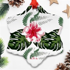 Hawaii T- Shirt Hawaii Florida Creative T- Shirt Snowflake Ornament (two Sides) by EnriqueJohnson