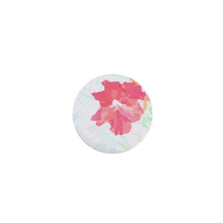 Hawaii T- Shirt Hawaii Florist Modern T- Shirt 1  Mini Buttons