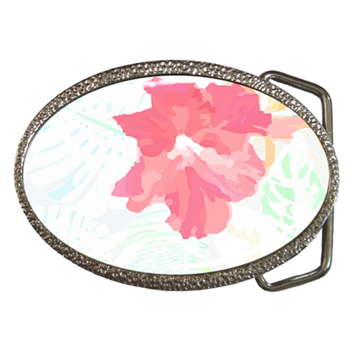 Hawaii T- Shirt Hawaii Florist Modern T- Shirt Belt Buckles