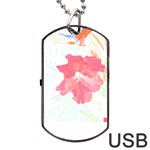 Hawaii T- Shirt Hawaii Florist Modern T- Shirt Dog Tag USB Flash (One Side) Front