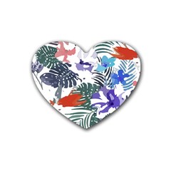 Hawaii T- Shirt Hawaii Flourish Pattern T- Shirt Rubber Heart Coaster (4 Pack) by EnriqueJohnson