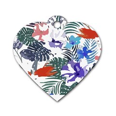 Hawaii T- Shirt Hawaii Flourish Pattern T- Shirt Dog Tag Heart (one Side) by EnriqueJohnson