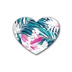 Hawaii T- Shirt Hawaii Flower Bride Garden T- Shirt Rubber Heart Coaster (4 pack) Front