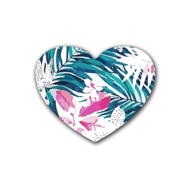 Hawaii T- Shirt Hawaii Flower Bride Garden T- Shirt Rubber Heart Coaster (4 pack)